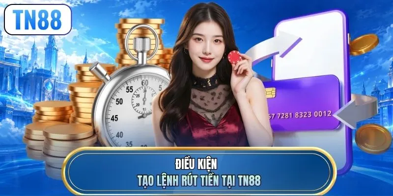 Điều kiện tạo lệnh rút tiền tại TN88